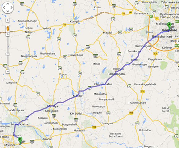 Bangalore To Sri Chaitanya Residency